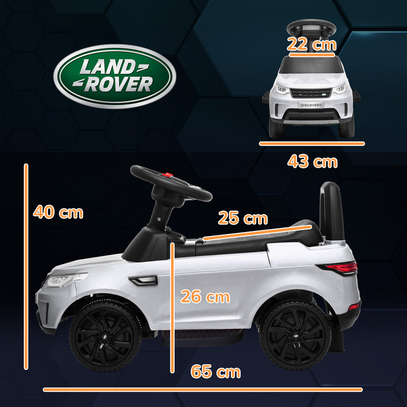 Macchina Elettrica per Bambini Licenza Land Rover Discovery 6V Velocità 3km/h Bianco -3