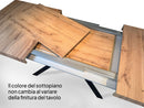 Tavolo Allungabile 140-400x90x77 cm Volantis Premium Tortora Telaio Antracite -6