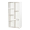 Libreria Moderna a Cubi con 7 Ripiani 50x24x106 cm in Legno Truciolato Bianca-9