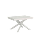 Tavolo Allungabile 120-224x90x77 cm Volantis Bianco Frassino Telaio Bianco -1