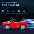 Macchina Elettrica per Bambini Licenza Mercedes SLC 300 con Telecomando Rosso  -4