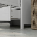 Armadio a 2 Ante con Cassetto Inferiore Barra Appendiabiti e Ripiano 85x55x160 cm Bianco -9