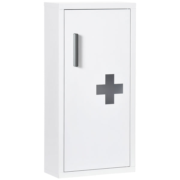 Armadietto Medicinali a 3 Ripiani con Porta Magnetica 30x12x60 cm in Acciaio Bianco online