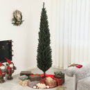 Albero di Natale Artificiale 195 cm 390 Rami Design Alto e Stretto Verde -2