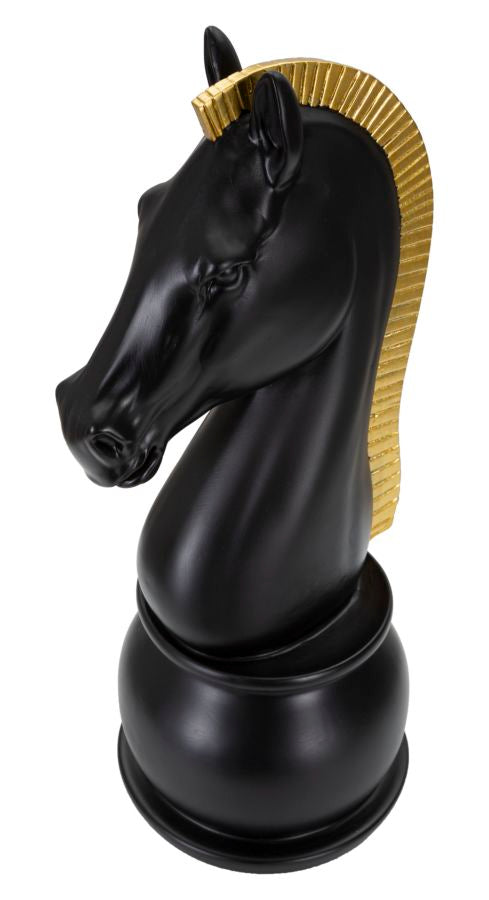 Cavallo da Scacchi 18,5x50x18,5 cm in Poliresina Nero/Oro – acquista su  Giordano Shop