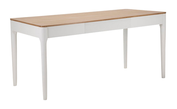 Tavolo da Pranzo Matera 180x80x60 cm in Legno MDF e Ferro Bianco/Marrone online