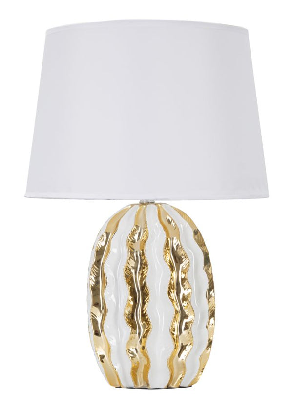 Lampada da Comodino Abat Jour con Paralume in Tessuto E14 29,5x21x43,5 cm  Beige – acquista su Giordano Shop