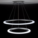 Lampadario a Sospensione 2 Anelli LED 40x40cm Zaghi Round-3