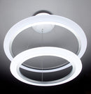 Lampadario a Sospensione 2 Anelli LED 40x40cm Zaghi Round-7