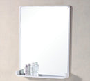 Mobile Bagno Sospeso 80 cm in PVC con Specchiera Vorich White Plus Bianco-8