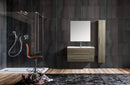 Mobile Bagno Sospeso 100 cm Lavabo e Specchio Vorich Urban Rovere-3