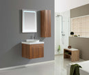 Mobile Bagno Sospeso 60 cm Lavabo Specchio e 1 Pensile Vorich Las Vegas Rovere-2