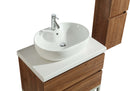 Mobile Bagno Lavabo Specchio e 1 Pensile Vorich Paris Rovere Varie Misure-5