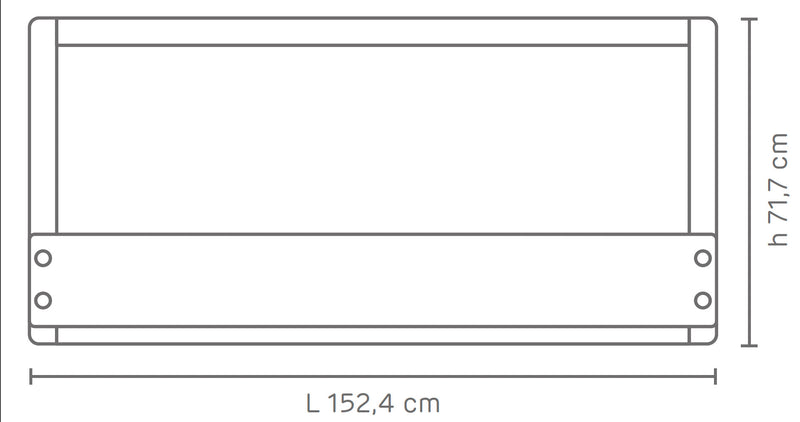 Camino a Bioetanolo da Incasso Bifrontale 152,4x37,6x71,7 cm 3,7KW Nero-3