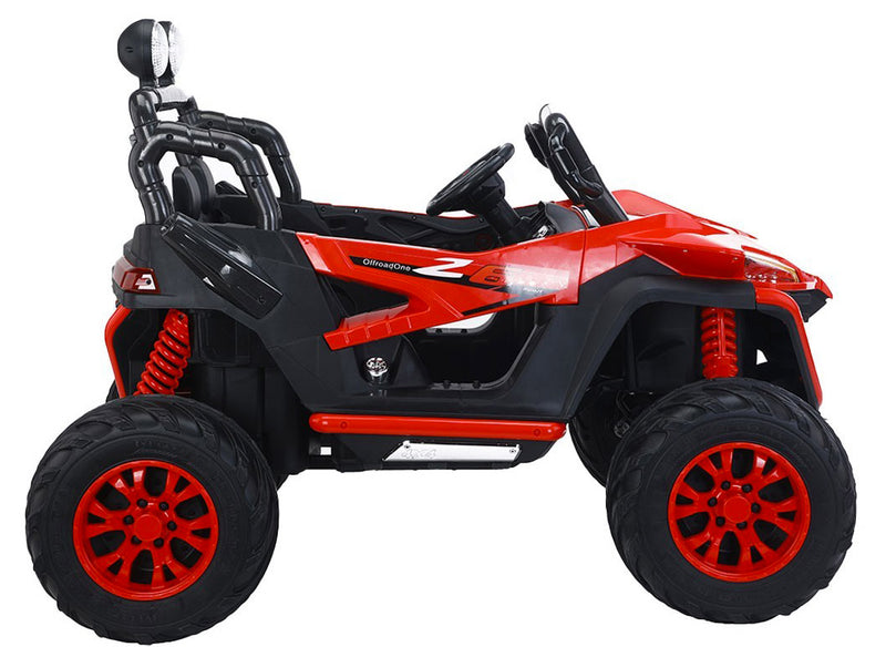 Macchina Elettrica per Bambini 2 Posti 12V Thunder Rosso-8