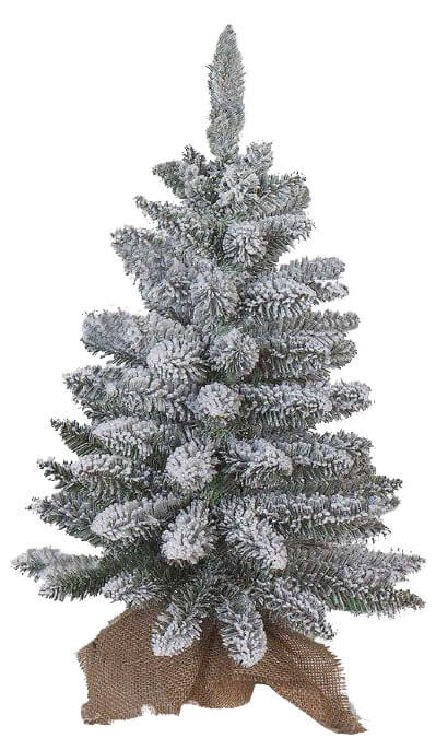 Mini Albero di Natale Artificiale Innevato 90 cm 105 Rami Pinetto Verde-1