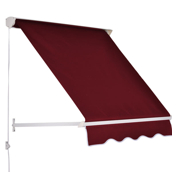 online Tenda da Sole a Caduta 180×70 cm in Alluminio e Poliestere Rosso