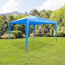 Gazebo da Giardino 2.7x2.7m in Acciaio Blu -2