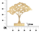 Scultura Leaf Tree Plan 43,5x8x41,5 cm in Ferro Oro-8