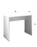 Scrivania da Ufficio 90x48x76 cm in Legno Bianco-2