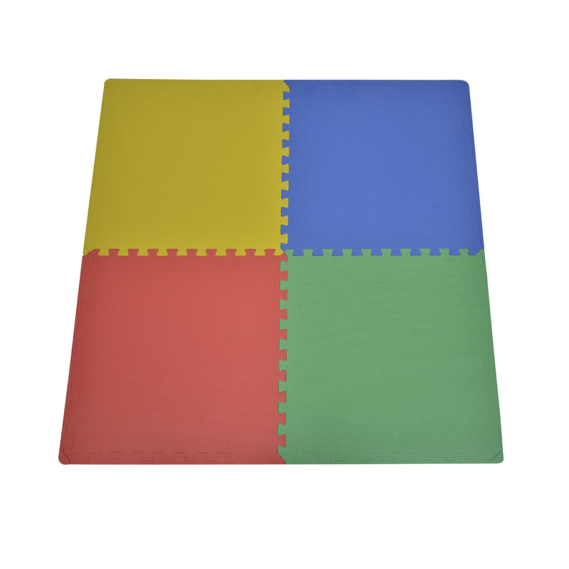 Tappeto Gioco Bimbi 60x60 cm - Set 8 Pezzi Materiale Isolante Resistente all'Umidità Colorato -5