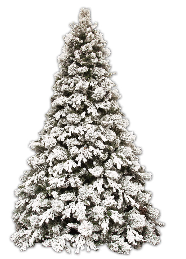 Albero di Natale Artificiale Innevato Apertura ad Ombrello Nebraska Verde Varie Misure acquista