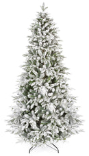 Albero di Natale Artificiale Innevato Apertura ad Ombrello Caucasian Verde Varie Misure-1