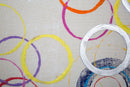 Dipinto su Tela Floating Circles 80x3x80 cm in Legno e Canvas-5