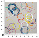 Dipinto su Tela Floating Circles 80x3x80 cm in Legno e Canvas-7