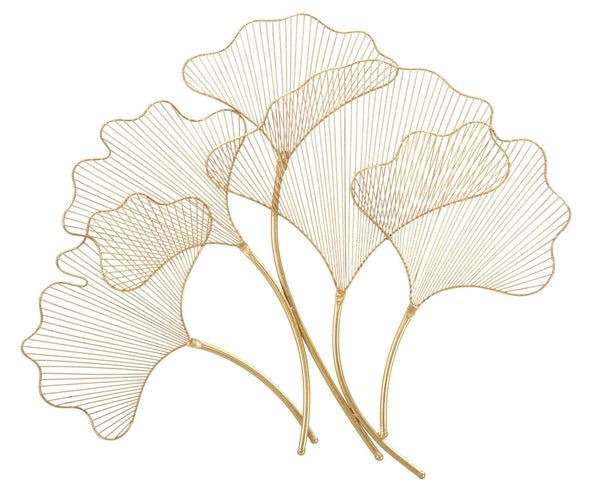 Pannello Glam Leaf 79x5x68 cm in Ferro Oro acquista