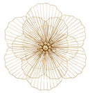 Pannello Flower Stick 58,5x7,5x55 cm in Ferro Oro-1