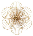 Pannello Flower Stick 45x7,5x42 cm in Ferro Oro-1