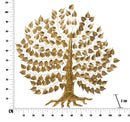 Pannello Super Leaf 109,5x2x110 cm in Ferro Oro-7