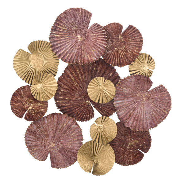 acquista Pannello Round Leaf 68,5x6x66,5 cm in Ferro Multicolor