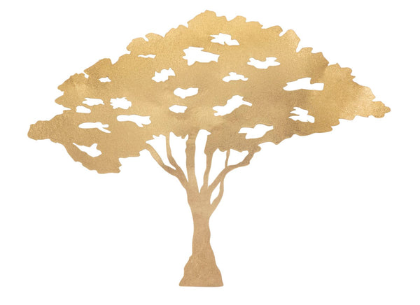 Pannello Leaf Tree Plan 82x1,5x63 cm in Ferro Oro sconto