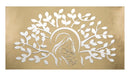 Pannello Maternity Oro 120x2x64 cm in Ferro MDF e Specchio Oro-1