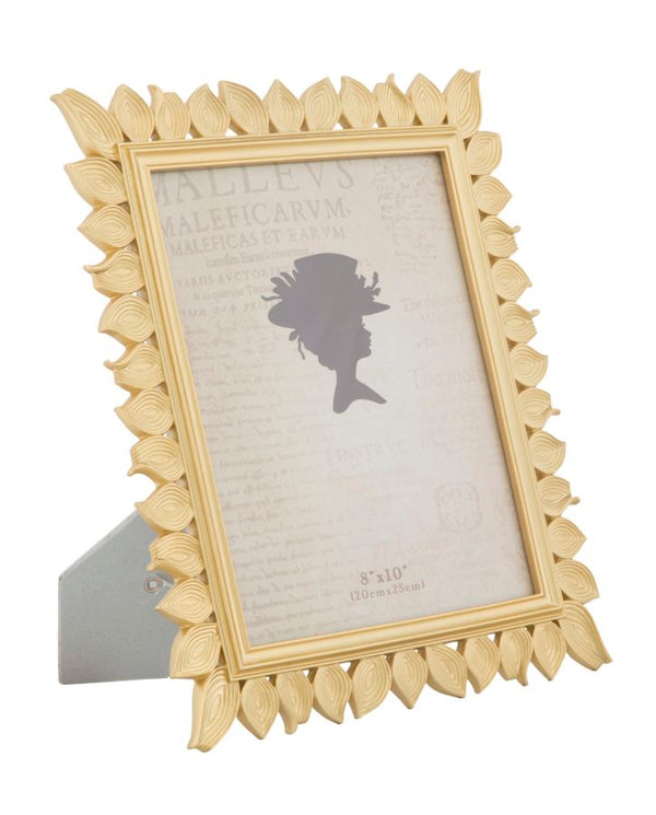 Cornice Leaf Glam 28,5x1,8x34 cm in Resina Oro sconto