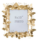 Cornice Butterfly Glam 35x15x38 cm in Ferro e Vetro Oro-2