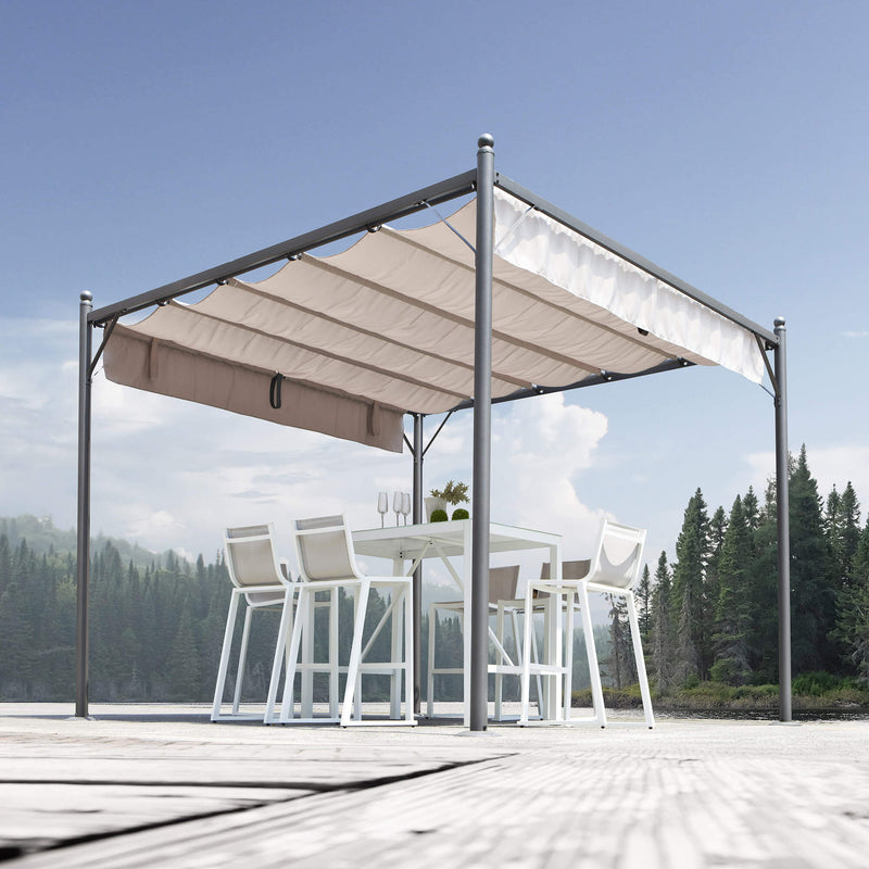 Telo di Ricambio per Pergola da Giardino 3x3m in Poliestere Grigio Scuro –  acquista su Giordano Shop