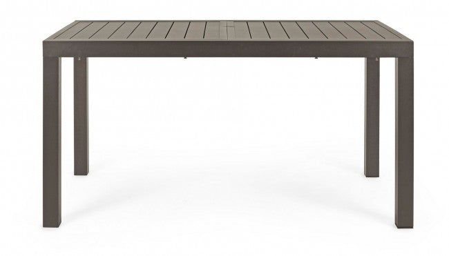 Tavolo Allungabile Hilde 140-210x77 cm Coffee in Alluminio-4