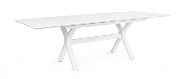 prezzo Tavolo Allungabile Kenyon 180-240x100 cm Bianco in Alluminio