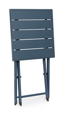 Tavolino da Salotto 44x43x36 cm in Alluminio Taylor Navy-2