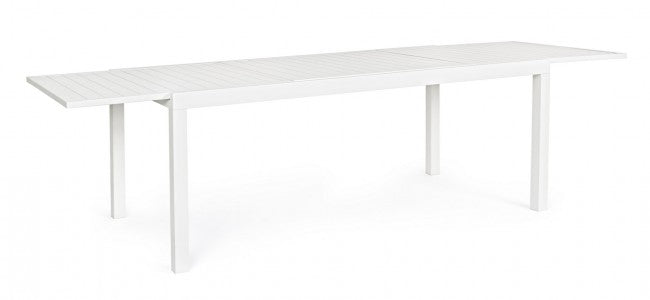 Tavolo Allungabile Hilde 200-300x100 cm Bianco in Alluminio-1