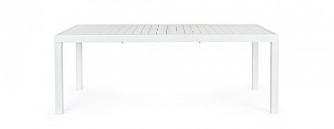 Tavolo Allungabile Hilde 200-300x100 cm Bianco in Alluminio-4