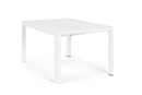 Tavolo Allungabile da Giardino 149x97/149x77.5 cm in Alluminio Kiplin Bianco-4