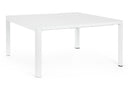 Tavolo Allungabile da Giardino 149x97/149x77.5 cm in Alluminio Kiplin Bianco-1