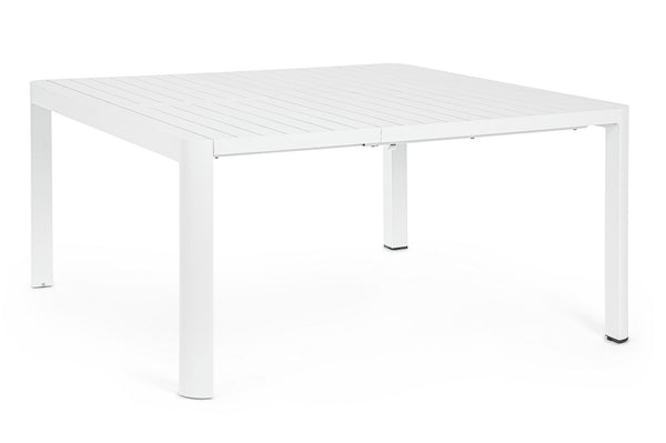 sconto Tavolo Allungabile da Giardino 149x97/149x77.5 cm in Alluminio Kiplin Bianco