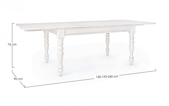 Tavolo Allungabile 150-240x90 cm Colette in Legno-2