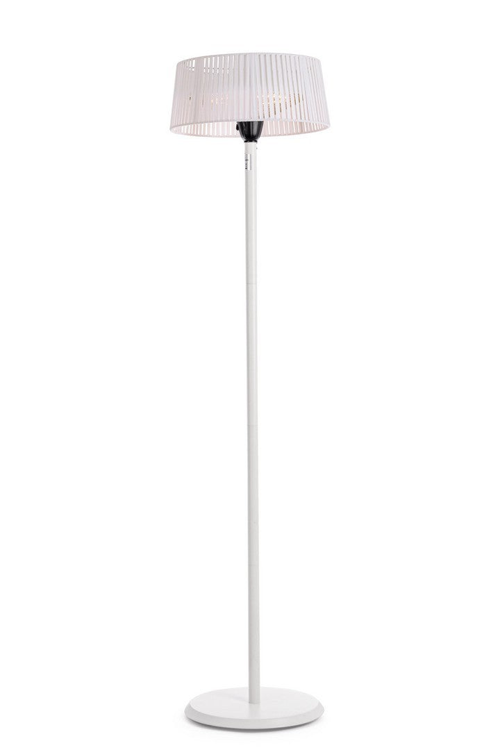 Lampada Riscaldante Elettrica Ø50x205 cm in Alluminio Holen Bianca-1