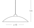 Sospensione Diffusore Circolare Decoro Bianco Lampadario Classico E27 Ambiente 09/04010-3